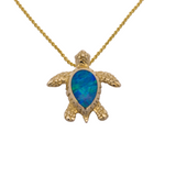 Opal Turtle Necklace