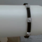 Black Stainless Steel and Diamond Bracelet