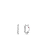 Extra Small Diamond Hoop Earrings