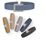 ALOR Buckle Up Set of 6 Cuffs with Removable Buckle with 18kt Gold & Diamonds