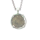 Sterling Silver  Crusader Coin Pendant