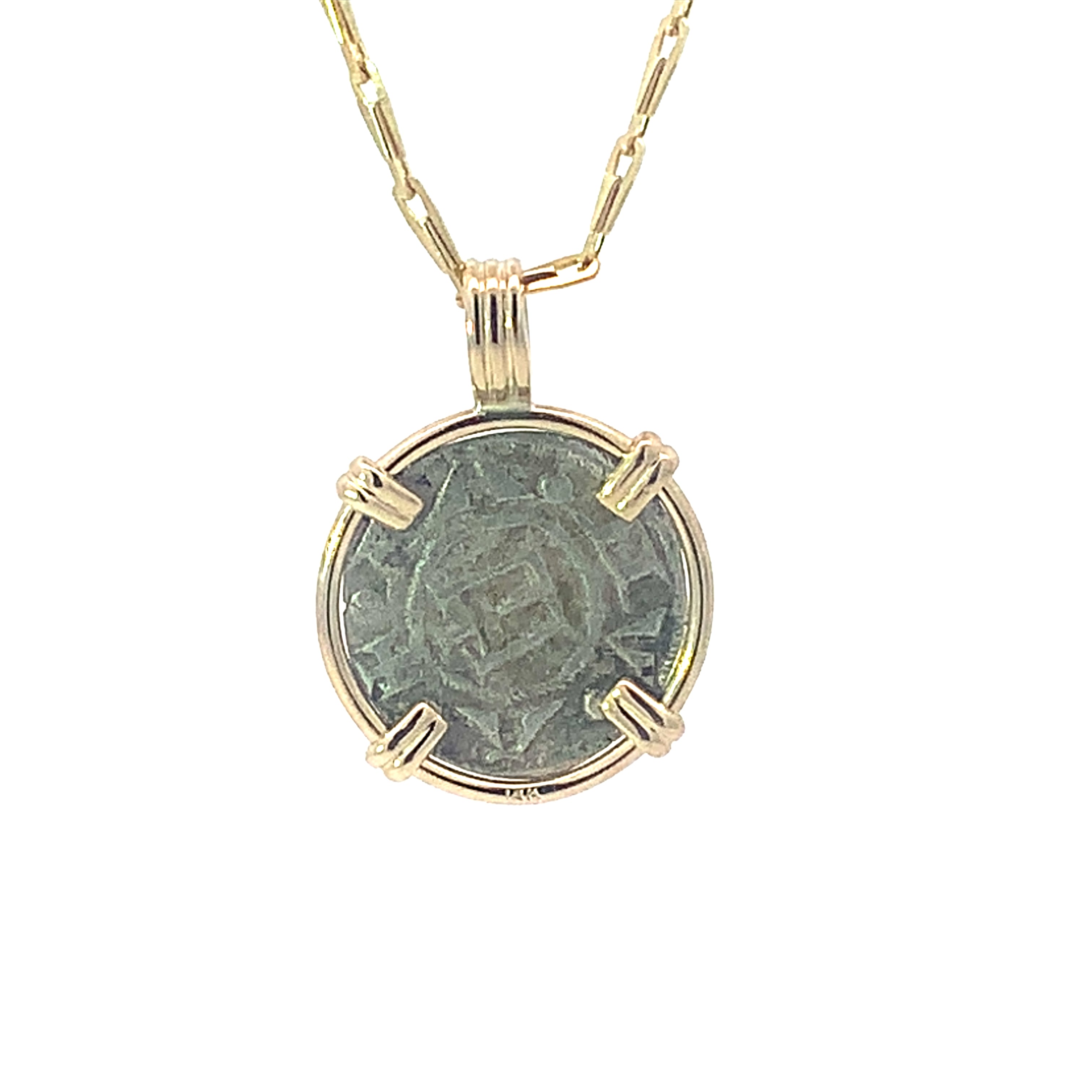 14K Crusader Coin Pendant