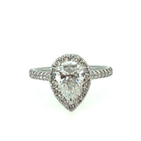 Diamond Pear Engagement Ring