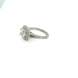 2.23ct Fire Cushion (Center Stone) Diamond Engagement Ring