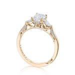 Emerald 3-Stone Engagement Ring