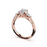 Oval 3-Stone Engagement Ring