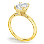 Emerald Solitaire Engagement Ring