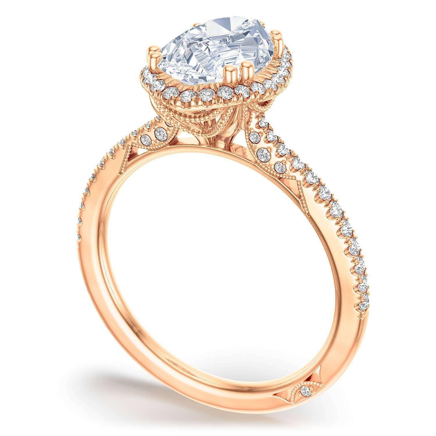 Pear Bloom Engagement Ring