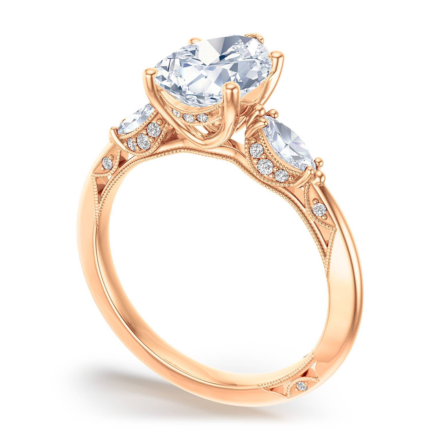 Pear 3-Stone Engagement Ring