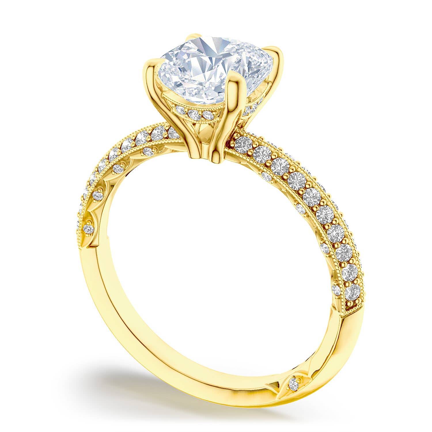 Cushion Solitaire Engagement Ring
