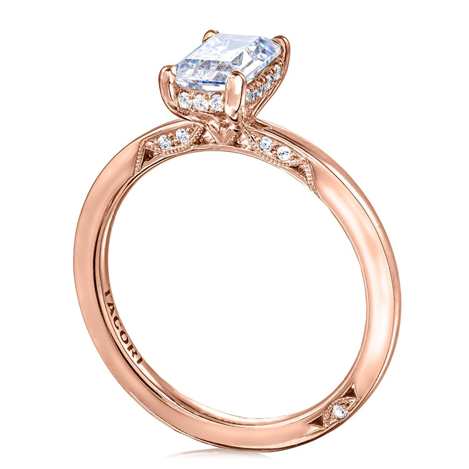 Emerald Solitaire Engagement Ring