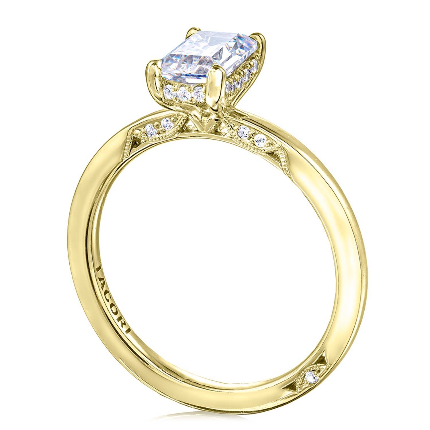 Emerald Solitaire Engagement Ring
