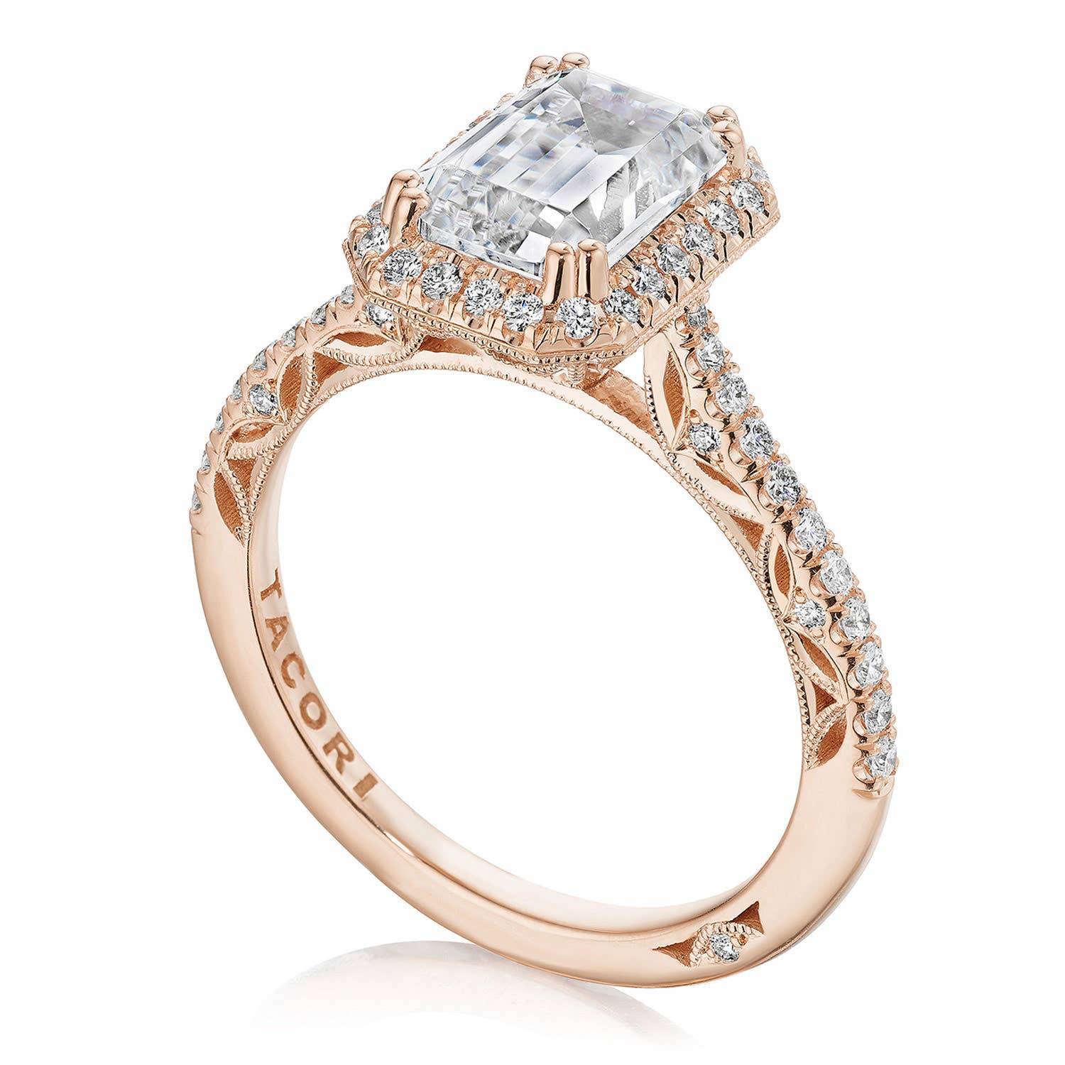 Emerald Bloom Engagement Ring