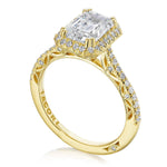 Emerald Bloom Engagement Ring
