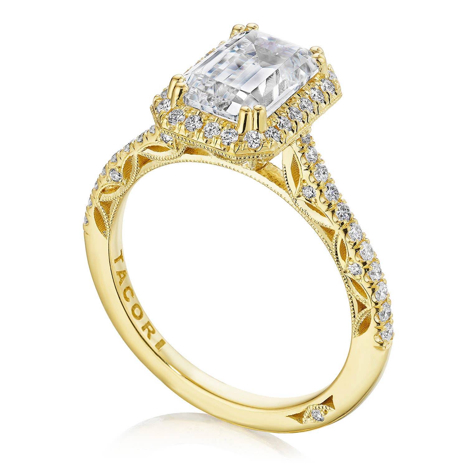 Emerald Bloom Engagement Ring