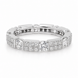 18K White Gold 1.95 ctw Eternity Diamond Women's Wedding Band