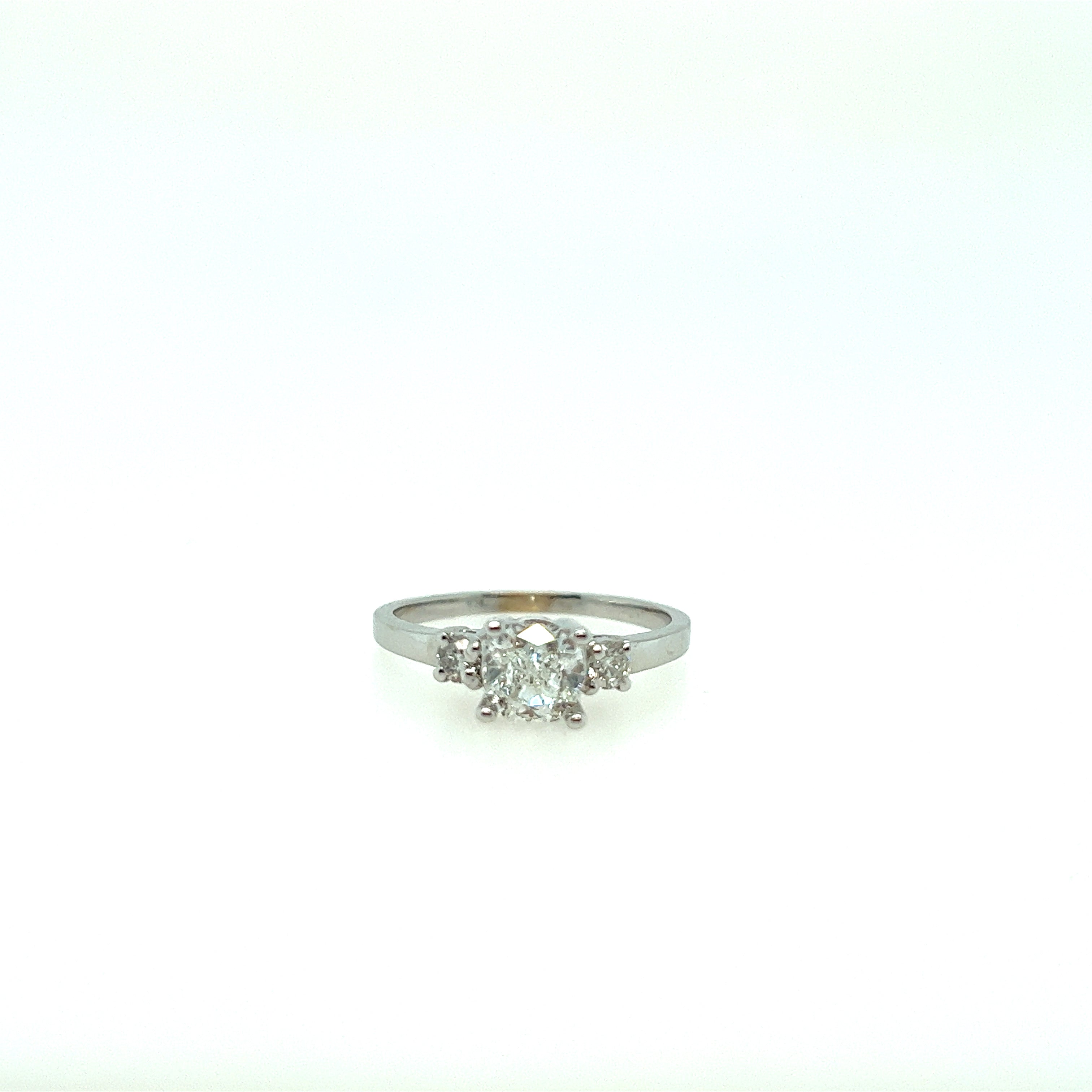1.19tdw Diamond, Cushion Cut Engagement Ring