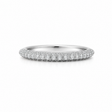 18K White Gold 0.42 ctw Anniversary Diamond Women's Wedding Band