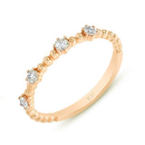 18K Rose Gold 0.20 ctw Anniversary Diamond Women's Wedding Band