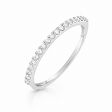14K White Gold 0.24 ctw Diamond Anniversary Band
