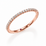 18K Rose Gold 0.35 ctw Diamond Eternity Band