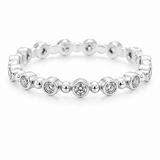 18K White Gold 0.32 ctw Eternity Diamond Women's Wedding Band