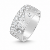 14K White Gold 1.04 ctw Contemporary Diamond Women's Ring