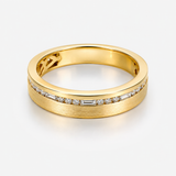 14K Yellow Gold 0.23 ctw Contemporary Diamond Women's Ring