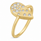 14K Yellow Gold 0.26 ctw Geometric Diamond Women's Ring