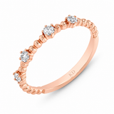 18K Rose Gold 0.20 ctw Anniversary Diamond Women's Wedding Band