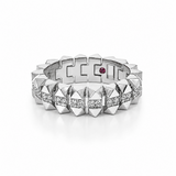 18K White Gold 0.27 ctw Contemporary Diamond Women's Ring