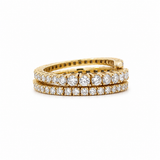 18K Yellow Gold 1.60 ctw Free Form Diamond Women's Ring