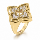 18K Yellow Gold 0.25 ctw Contemporary Diamond Women's Ring