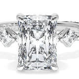 18K White Gold Solitaire Semi Mount Engagement Ring