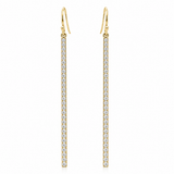 18K Yellow Gold 0.90 ctw Drop Diamond Earring