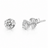 14K White Gold 0.76 ctw Stud Diamond Earring
