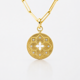 18K Yellow Gold 0.09 ctw Diamond Pendant/Charm
