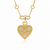 18K Yellow Gold 0.22 ctw Heart Diamond Pendant/Charm
