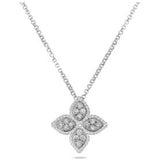 Roberto Coin Princess Flower with Diamonds Pendant/Necklace