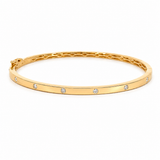 18K Yellow Gold 0.22 ctw Bangle Diamond Bracelet