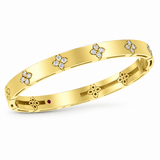 18K Yellow Gold 0.45 ctw Bangle Diamond Bracelet
