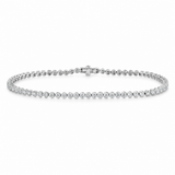 18K White Gold 1.55 ctw Tennis Diamond Bracelet