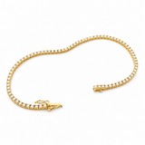 18K Yellow Gold 1.86 ctw Tennis Diamond Bracelet