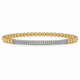 14K Yellow Gold 0.74 ctw Bangle Diamond Bracelet