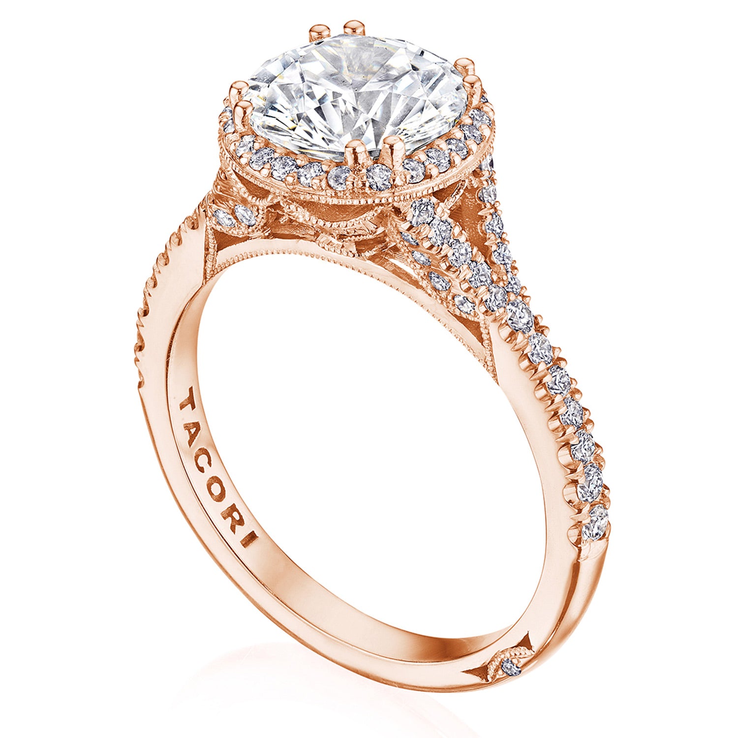 Round Bloom Engagement Ring