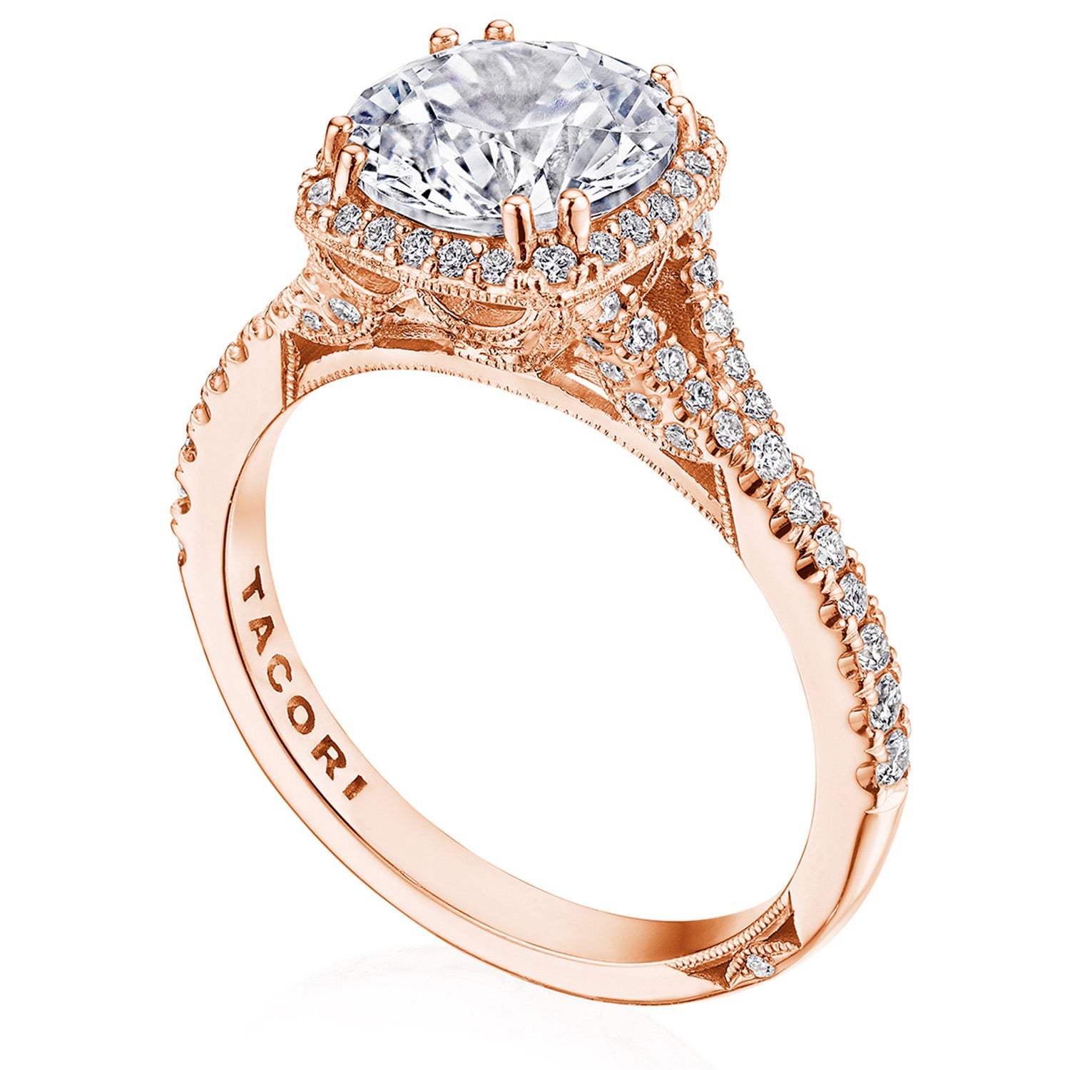 Round Bloom Engagement Ring