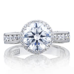 Round with Cushion Bloom Engagement Ring