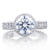Round with Cushion Bloom Engagement Ring