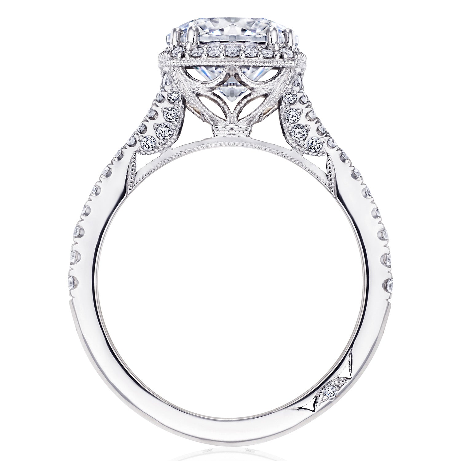 Round Bloom Engagement Ring