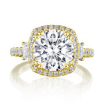 Cushion 3-Stone Engagement Ring
